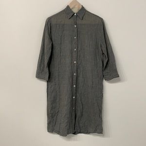 Jess Brown Mini Houndstooth Shirtdress!